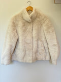 CROPPED FAUX FUR OCCASION JACKET