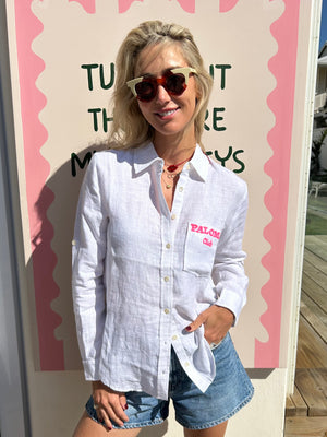 FRENCH LINEN / PALOMA CLUB WHITE SHIRT