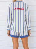 LINEN STRIPE SHIRT