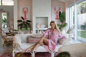 DEANNA DRESS / PINK STRIPE