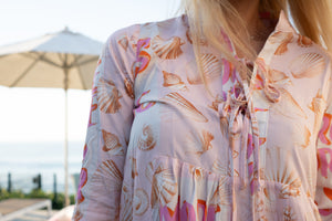 CAMILLA MINI DRESS / SEASHELL AMOR PINK