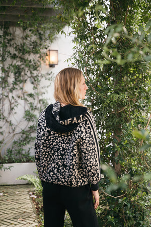 COCO ZIP ANIMAL PRINT JACKET