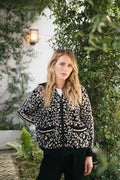 COCO ZIP ANIMAL PRINT JACKET
