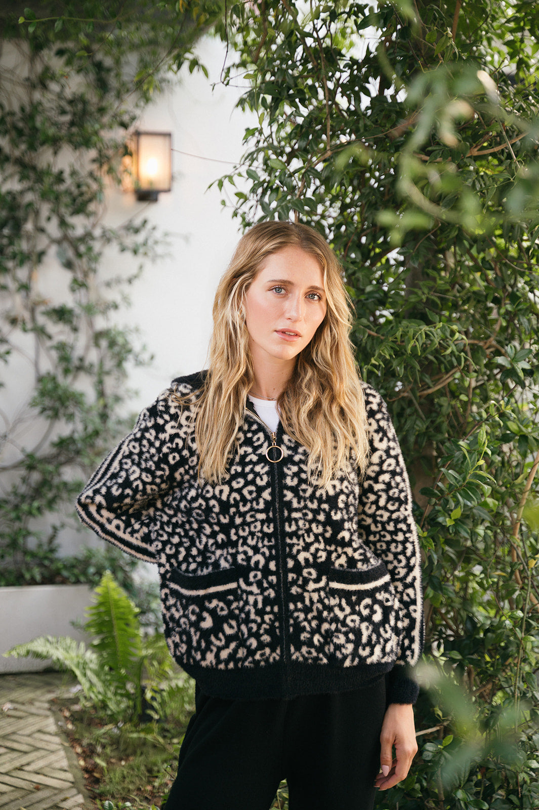 COCO ZIP ANIMAL PRINT JACKET