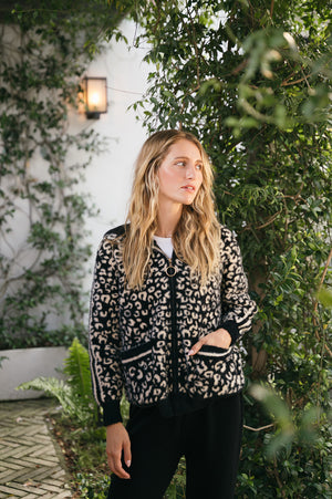 COCO ZIP ANIMAL PRINT JACKET