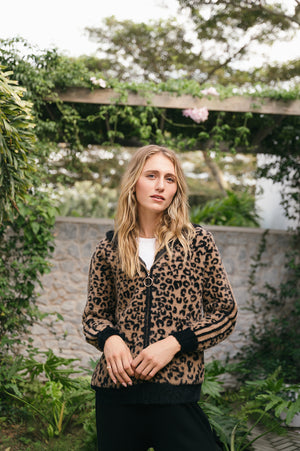 COCO ZIP ANIMAL PRINT JACKET