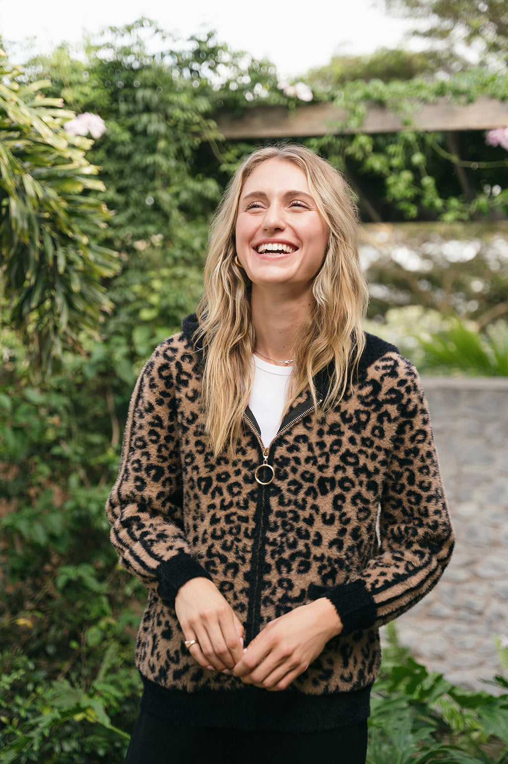 COCO ZIP ANIMAL PRINT JACKET