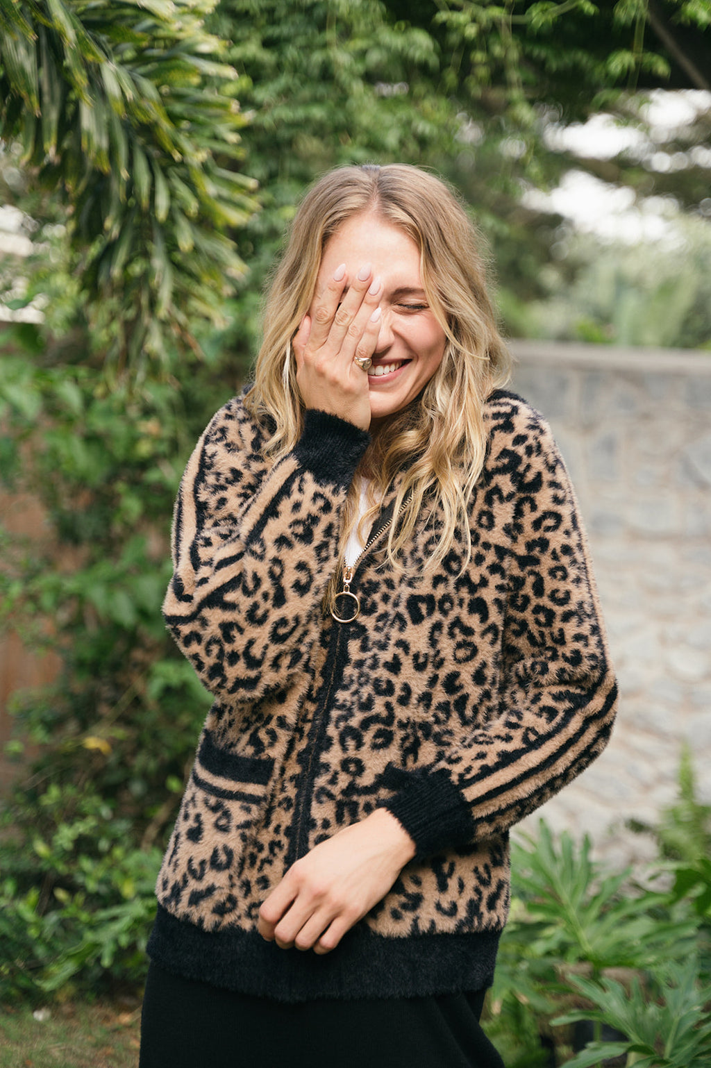 COCO ZIP ANIMAL PRINT JACKET