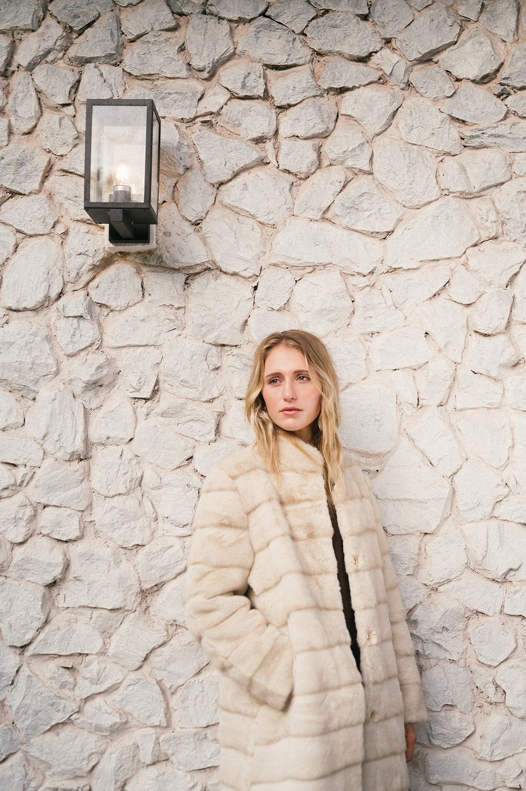ANASTASIA LONG FAUX FUR COAT