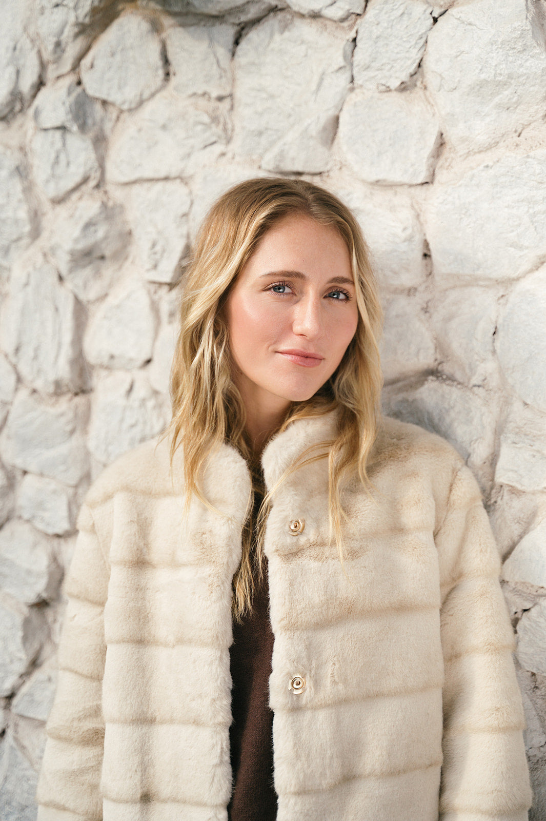 ANASTASIA LONG FAUX FUR COAT