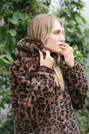 LEOPARD HOOD JACKET