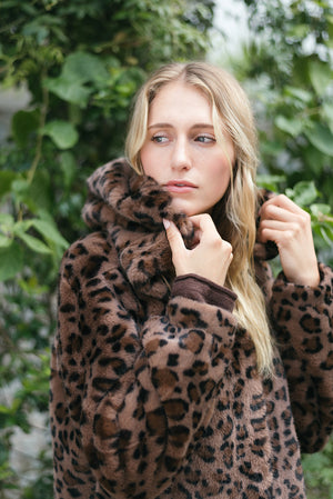 LEOPARD HOOD JACKET