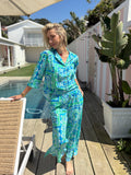 PALM BEACH / BOYFRIEND TROUSERS / WATTUE AQUA