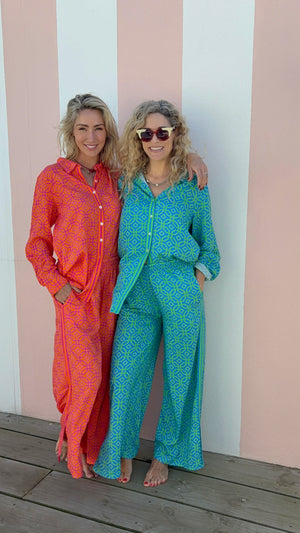 PALM BEACH BOYFRIEND TROUSERS / TORI ORANGE