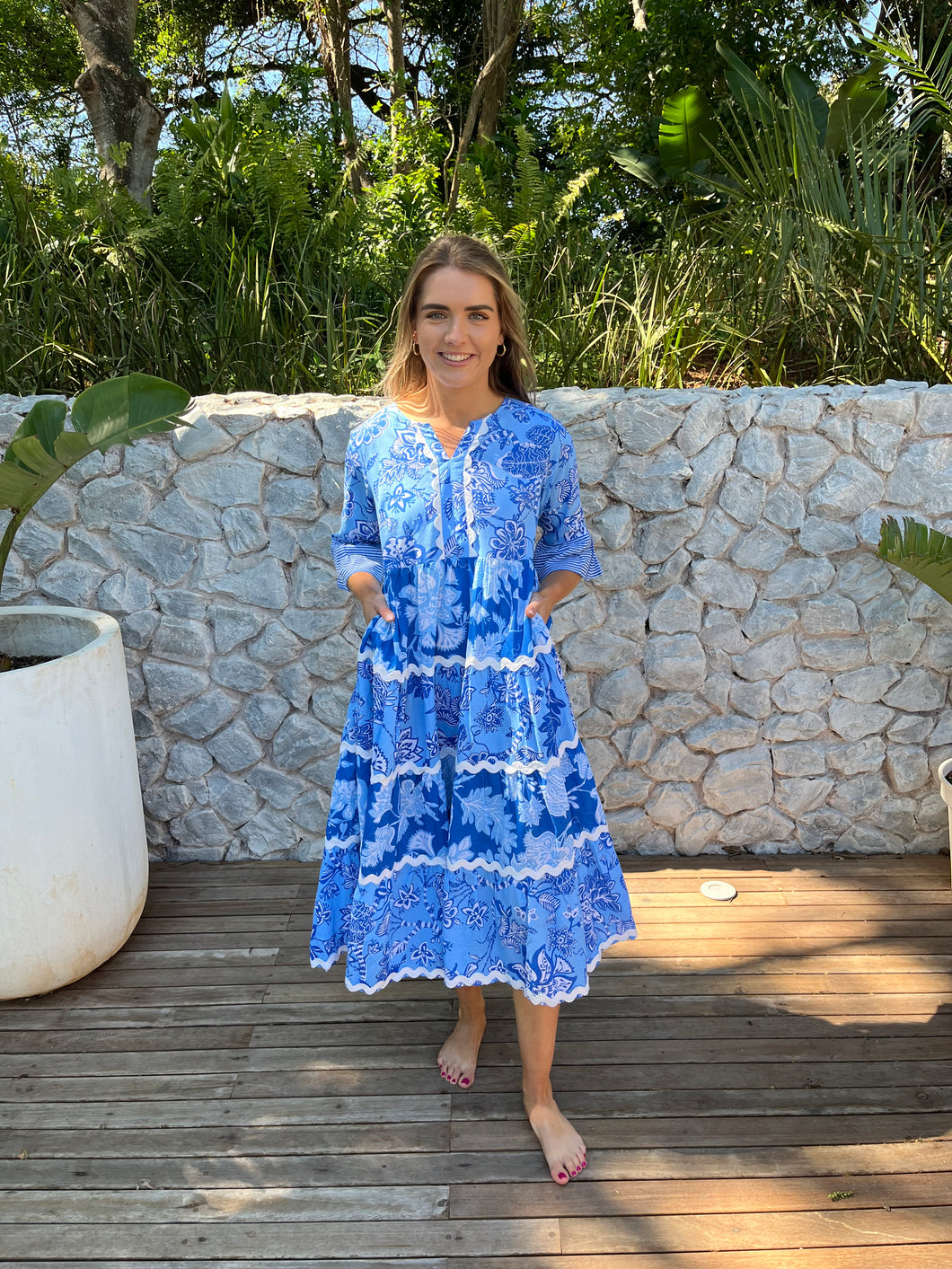 PALM BEACH / RIC RAC MIDI DRESS