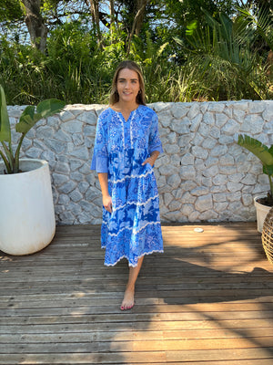 PALM BEACH / RIC RAC MIDI DRESS