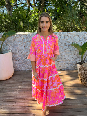 PALM BEACH / RIC RAC MIDI DRESS