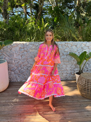 PALM BEACH / RIC RAC MIDI DRESS