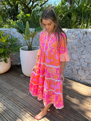 PALM BEACH / RIC RAC MIDI DRESS