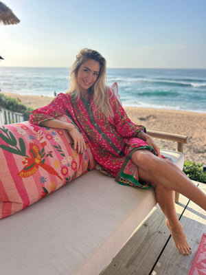 HAVANA CLASSIC SHIRT DRESS / PINK SKITTLES
