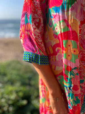 HAVANA LONG SHIRT DRESS / PINK CARNIVAL