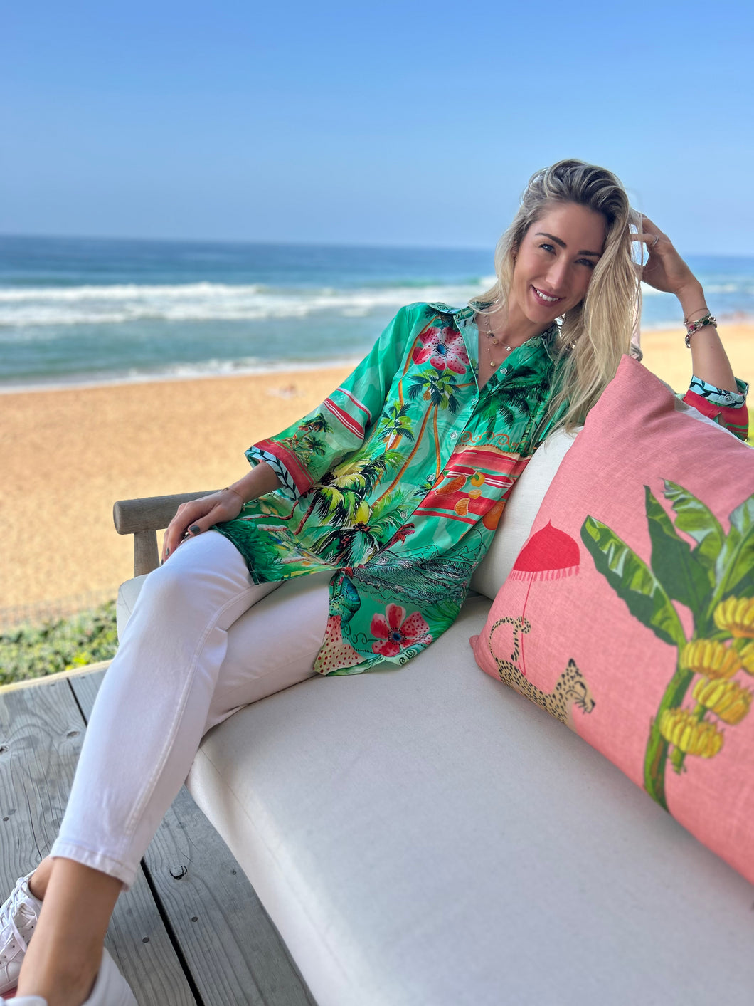 HAVANA COLLARED SHIRT / SWAYING PALMS