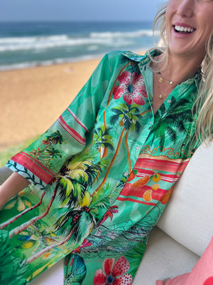 HAVANA COLLARED SHIRT / SWAYING PALMS