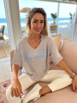 CIAOBELLA VIA KNITS / VNECK SS BOXY
