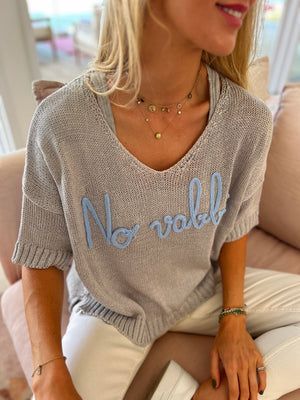 CIAOBELLA VIA KNITS / VNECK SS BOXY