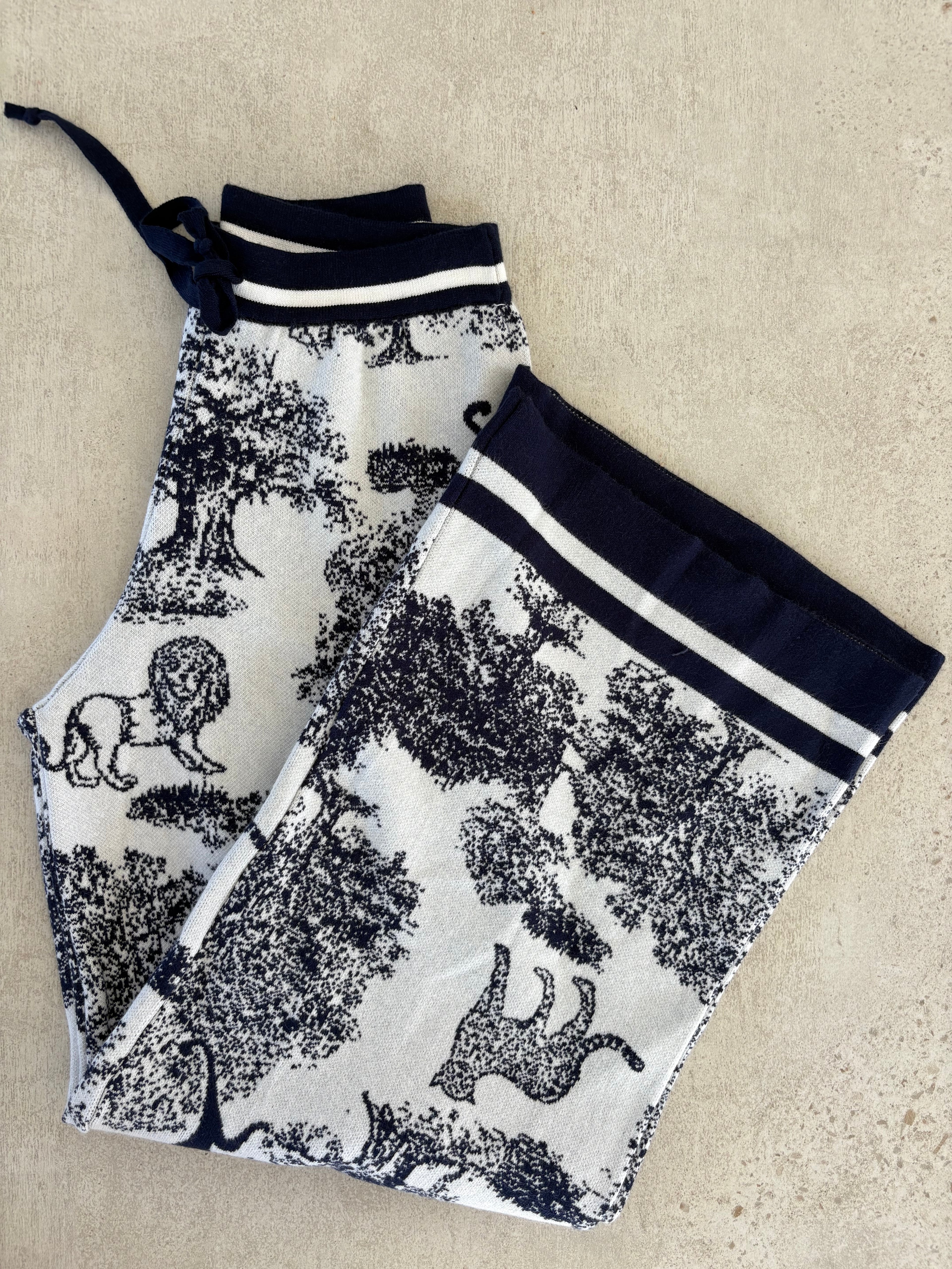 LION TOILE KNIT PANTS