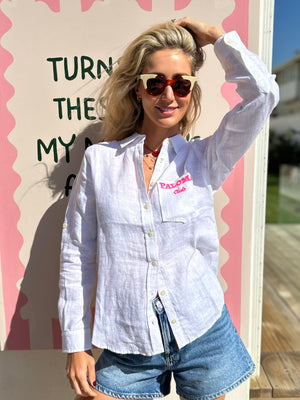 FRENCH LINEN / PALOMA CLUB WHITE SHIRT