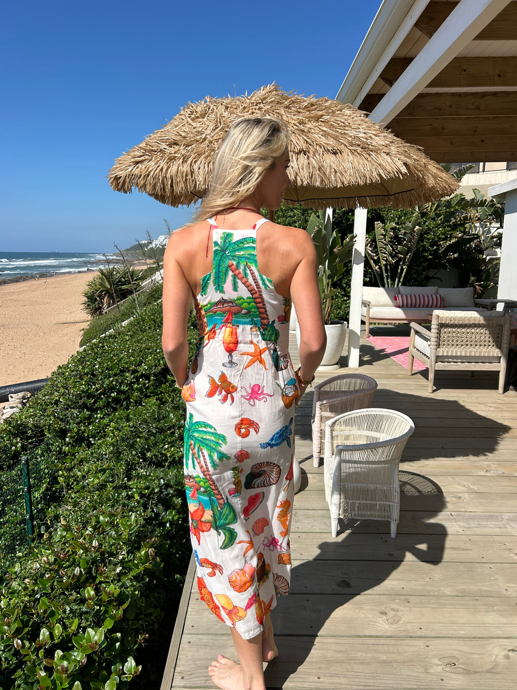 FRENCH VOILE TROPICANA DRESS