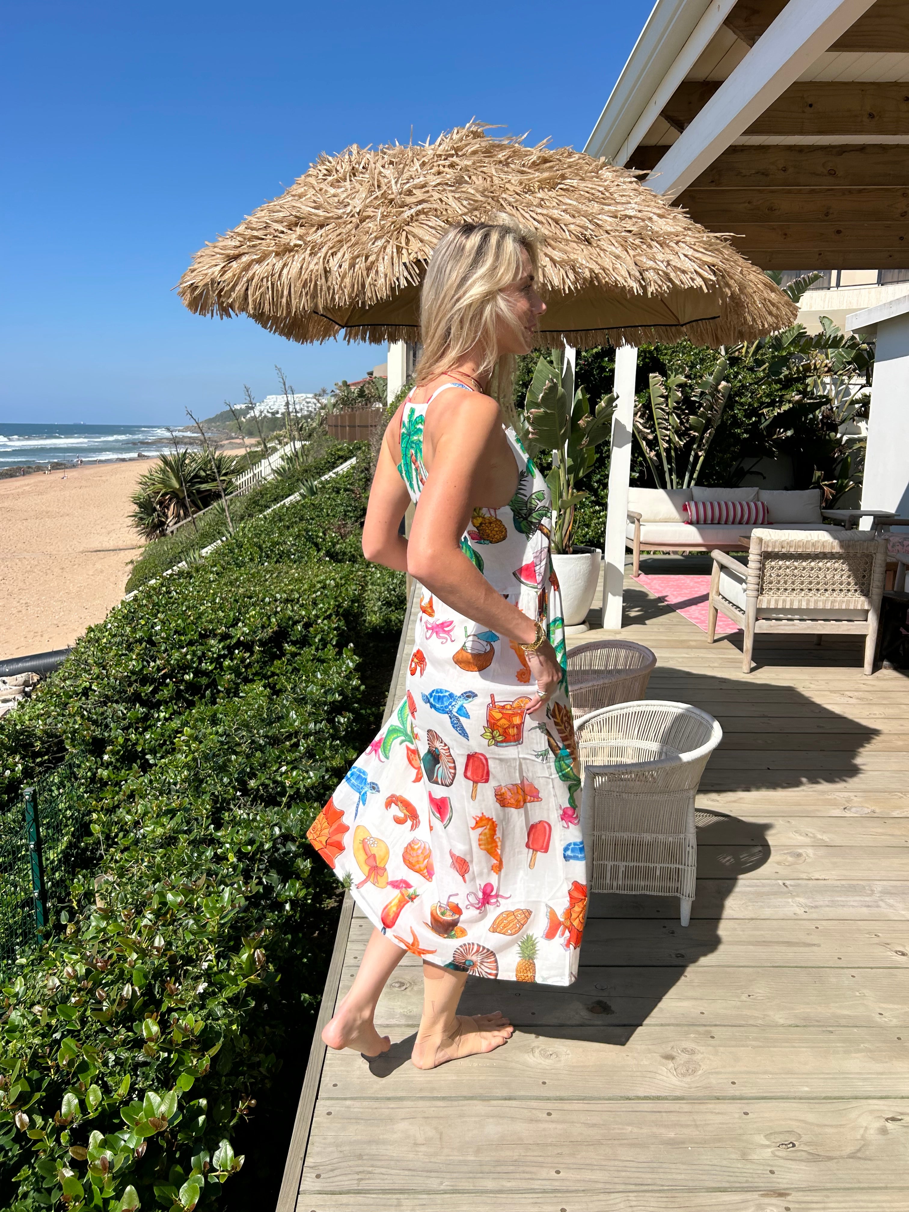 FRENCH VOILE TROPICANA DRESS