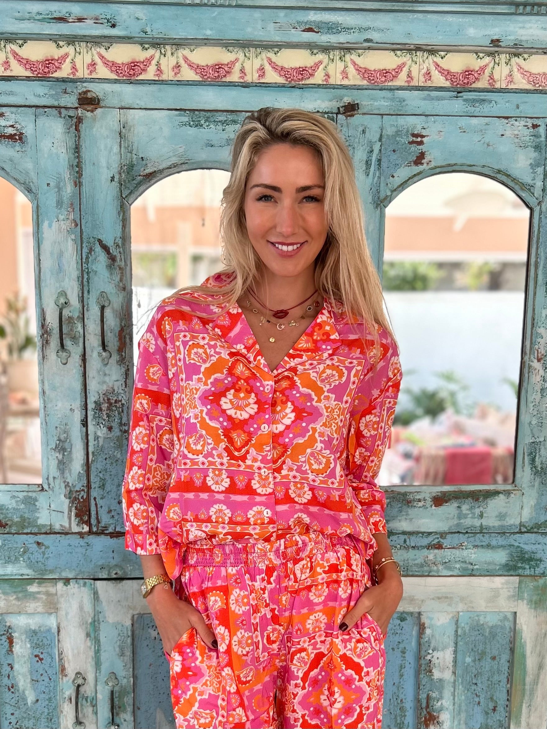 PALM BEACH LOUNGE SHIRT / WATTUE PINK
