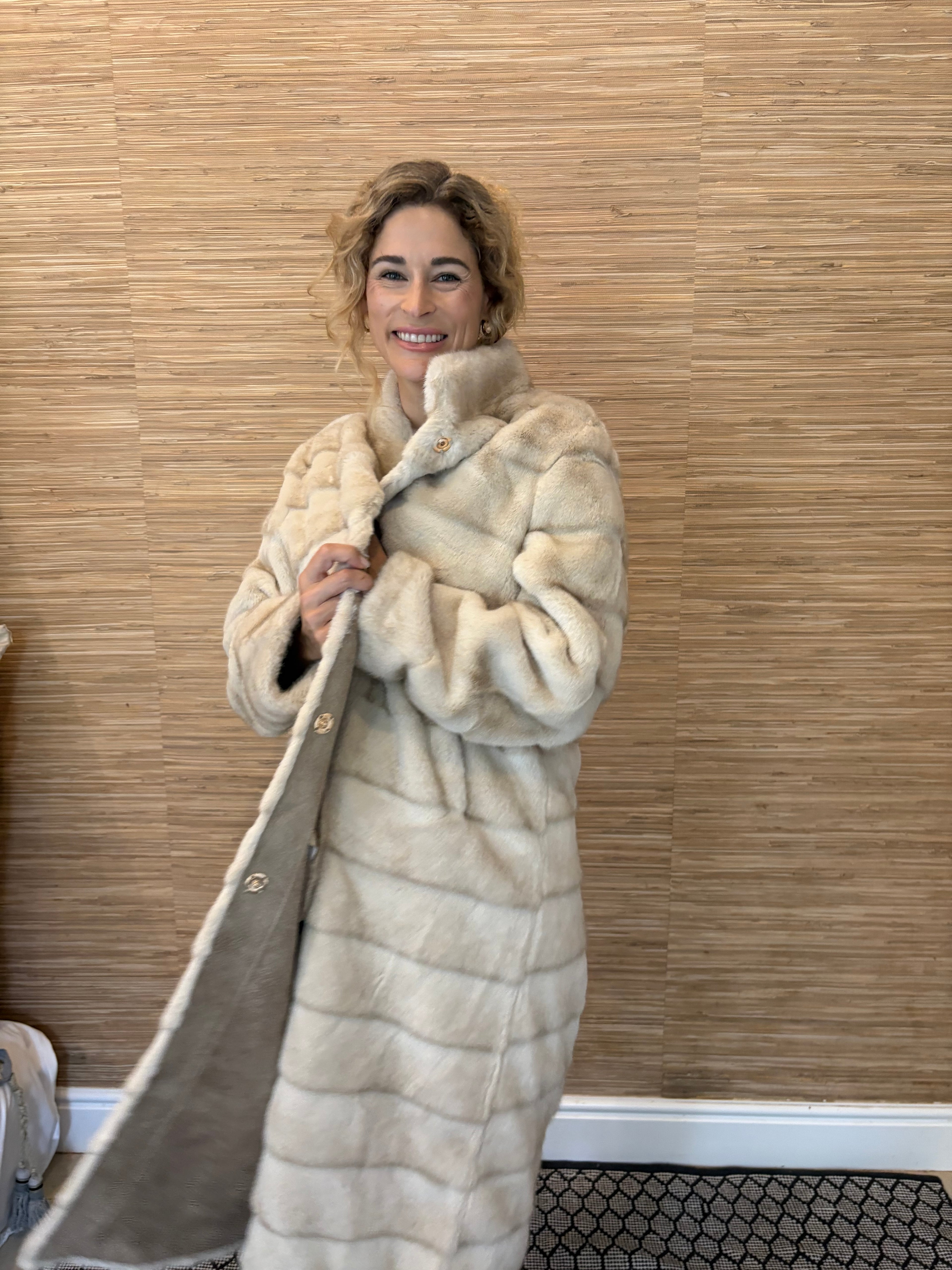 ANASTASIA LONG FAUX FUR COAT