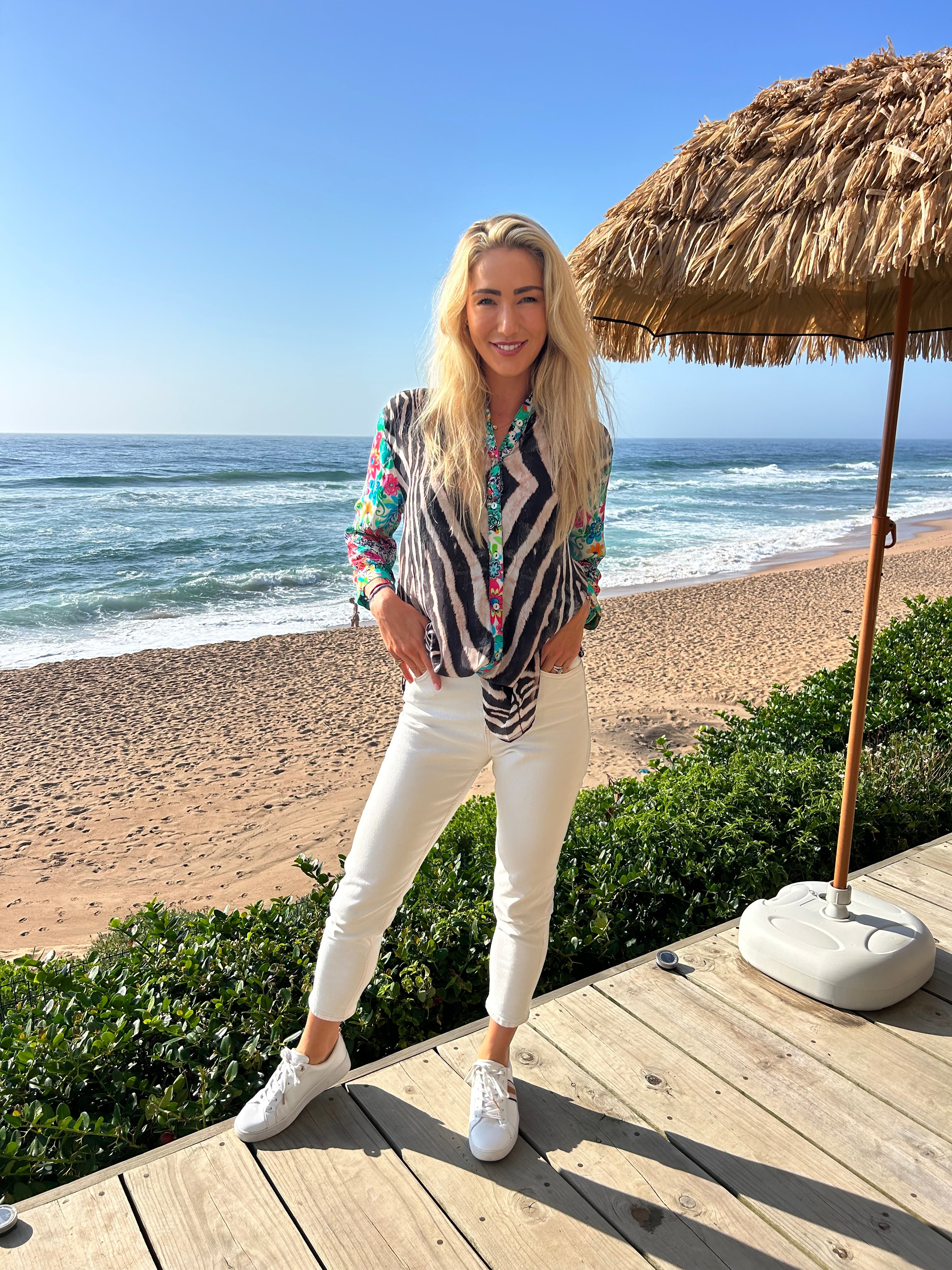 HAVANA COLLARED SHIRT / ZEBRA