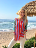 HAVANA COLLARED SHIRT / RED STRIPE