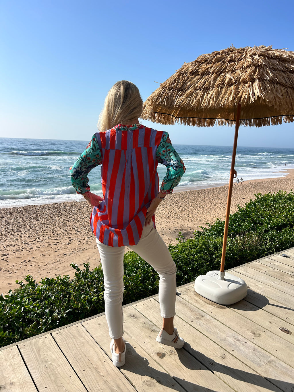 HAVANA COLLARED SHIRT / RED STRIPE