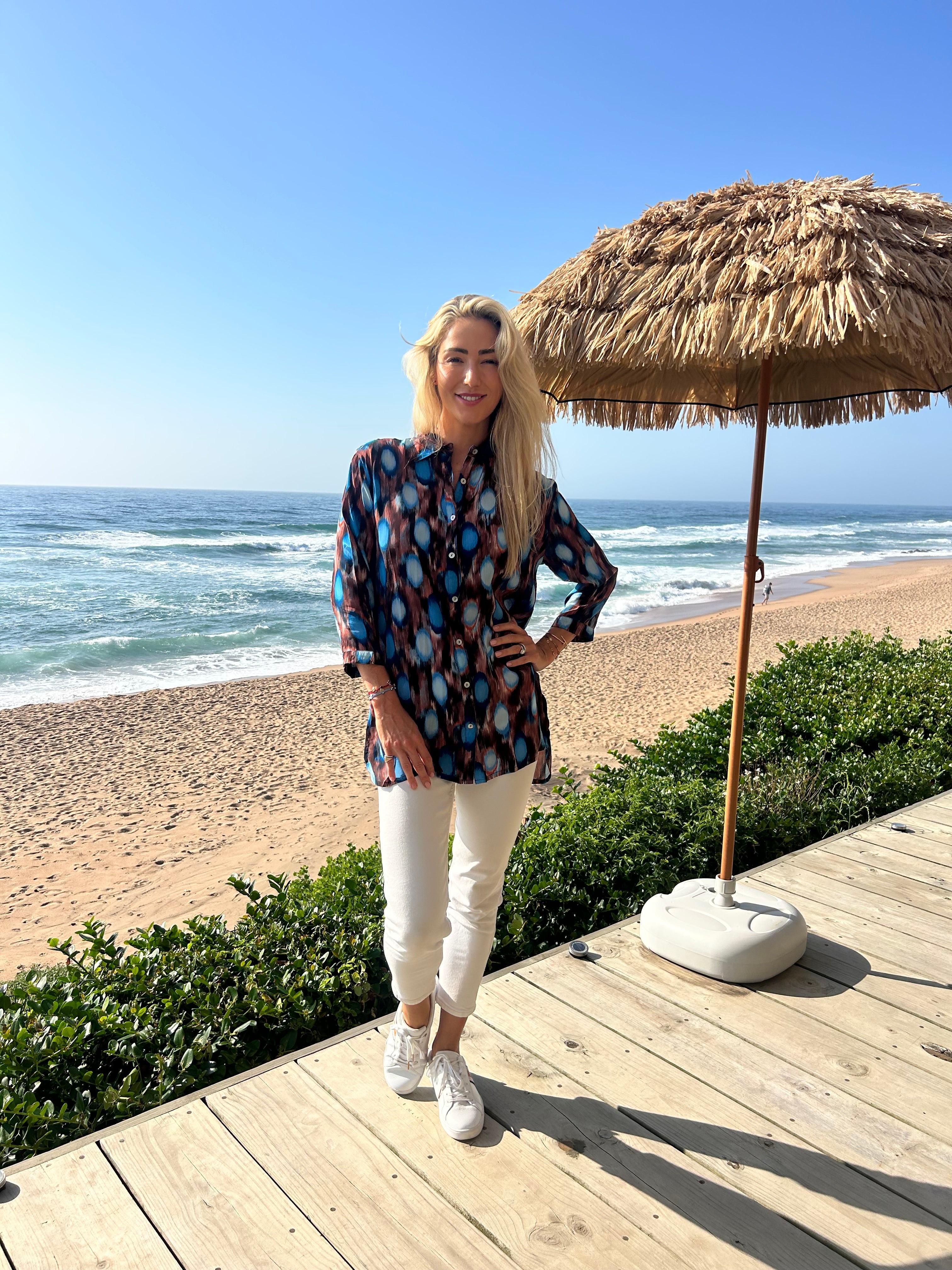 HAVANA COLLARED SHIRT / OCEAN SPOT