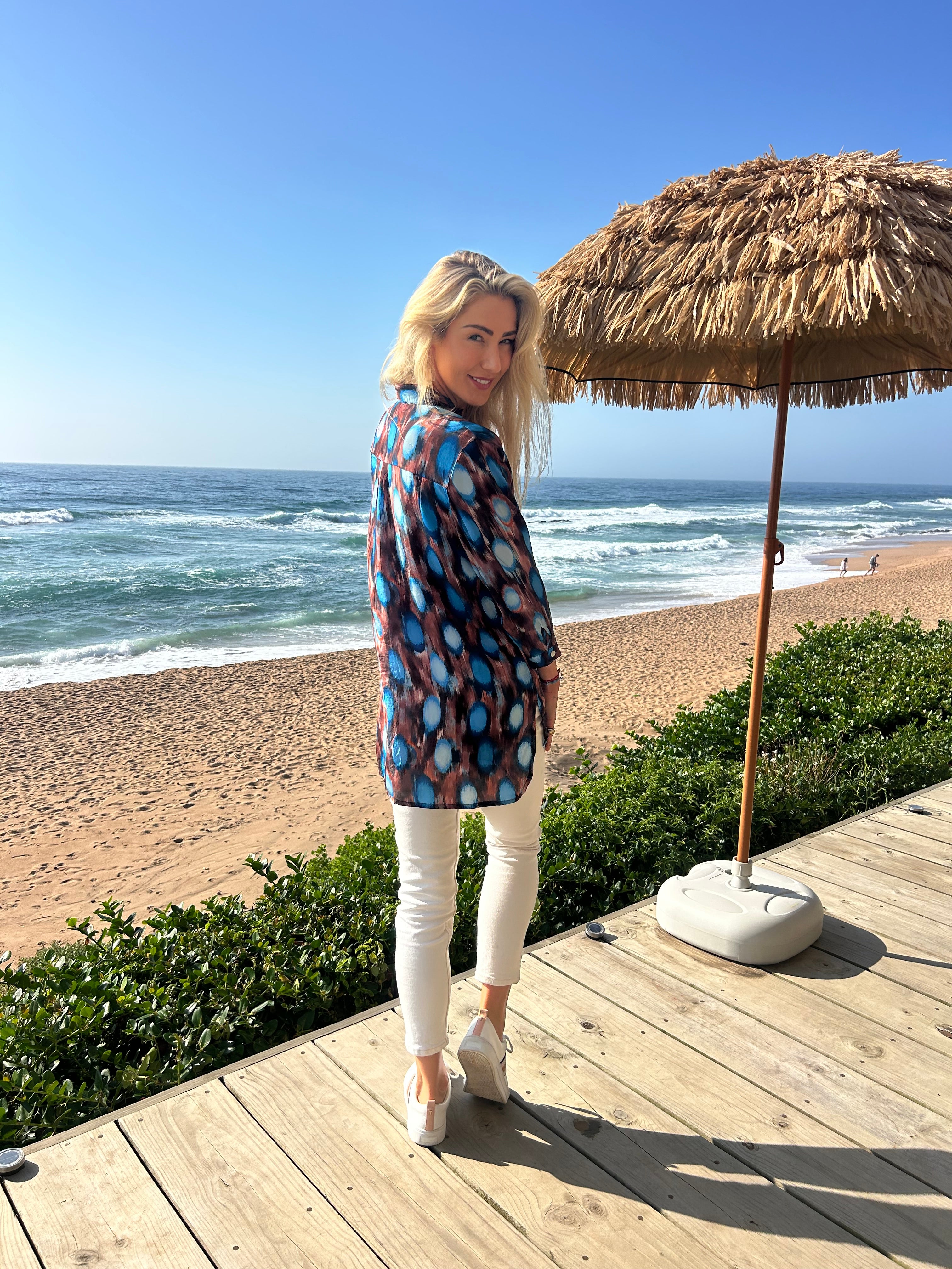 HAVANA COLLARED SHIRT / OCEAN SPOT