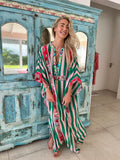 HAVANA VASIE KAFTAN / GREEN STRIPE
