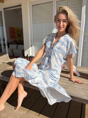 MARSEILLES MAXI DRESS / SUNKISSED BLUE