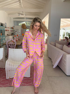 LOUNGE SHIRT/ SUNSOAKED PINK