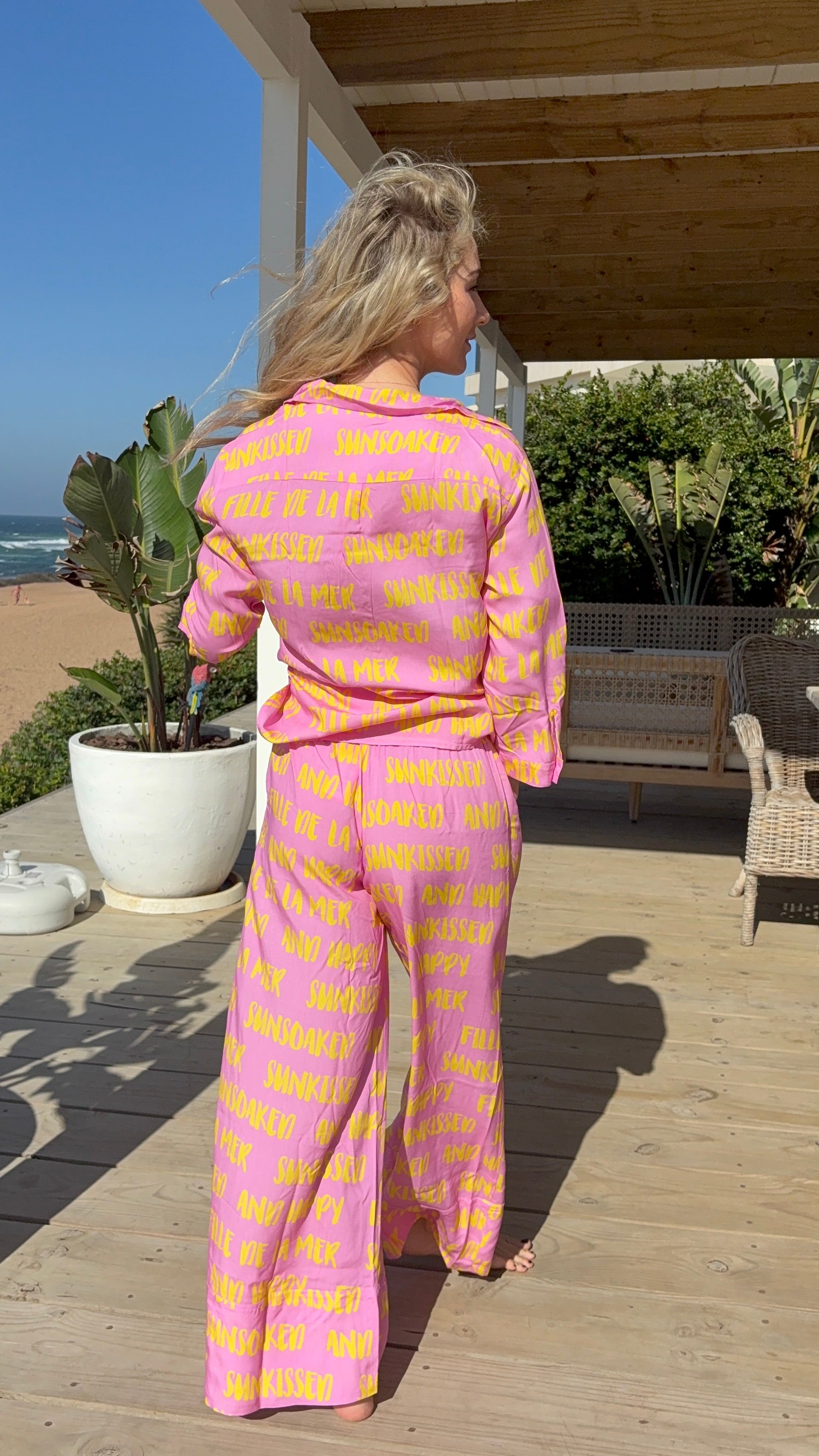 BYRON  BAY PANTS/SUNSOAKED PINK