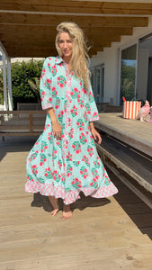 TIERED MAXI DRESS / LUMO PRINT