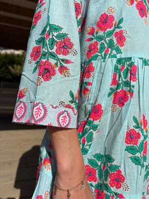 TIERED MAXI DRESS / LUMO PRINT