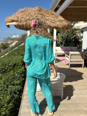 PALM BEACH BOYFRIEND TROUSERS / TORI BLUE