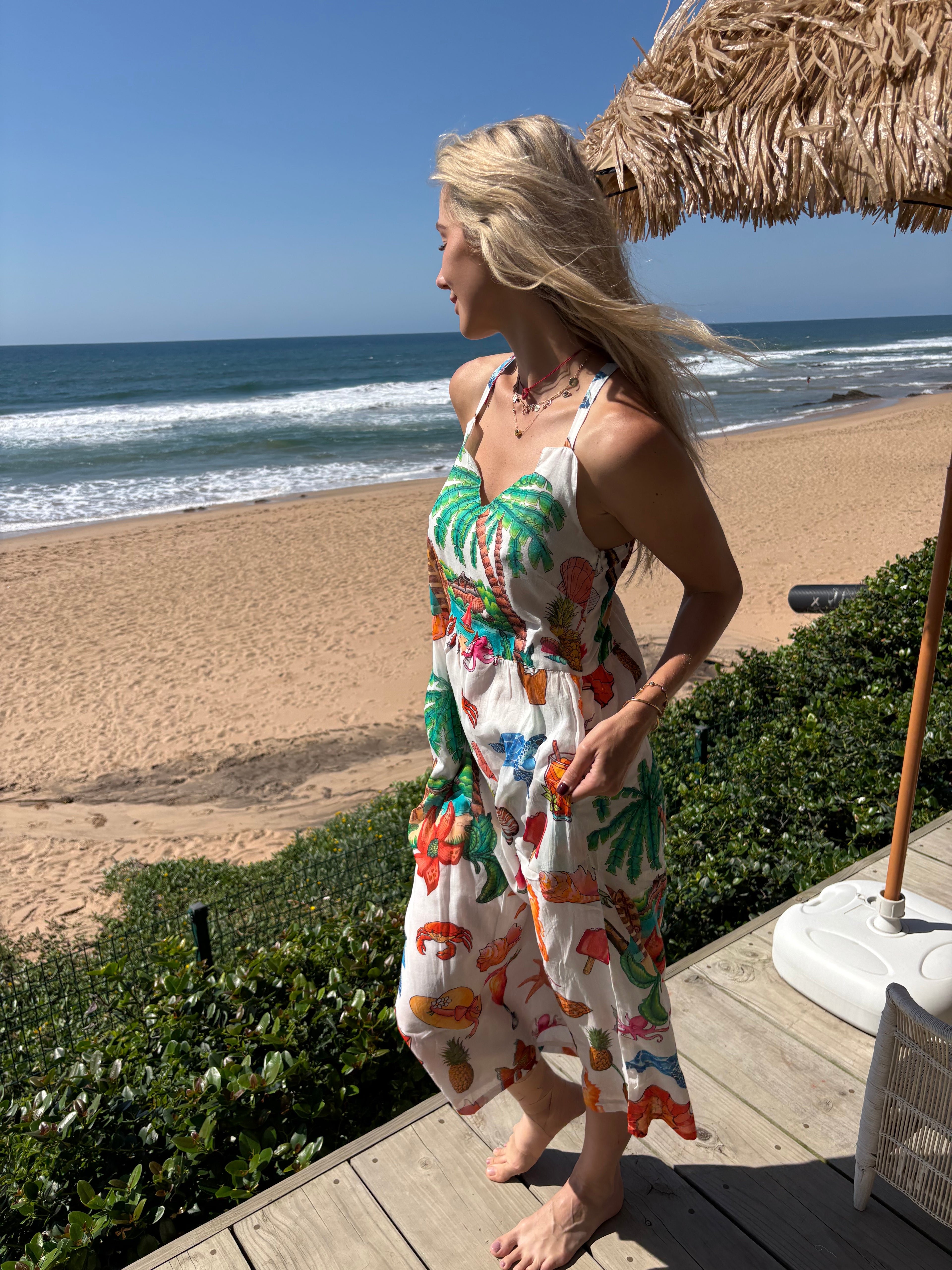 FRENCH VOILE TROPICANA DRESS