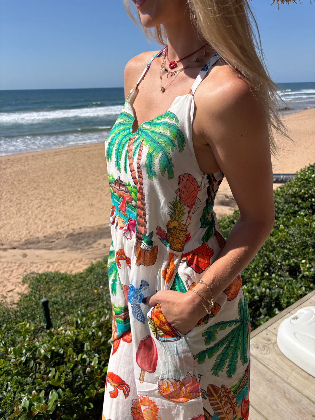 FRENCH VOILE TROPICANA DRESS