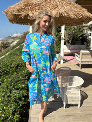 PALM BEACH / DEE DRESS / MARBELLA BLUE